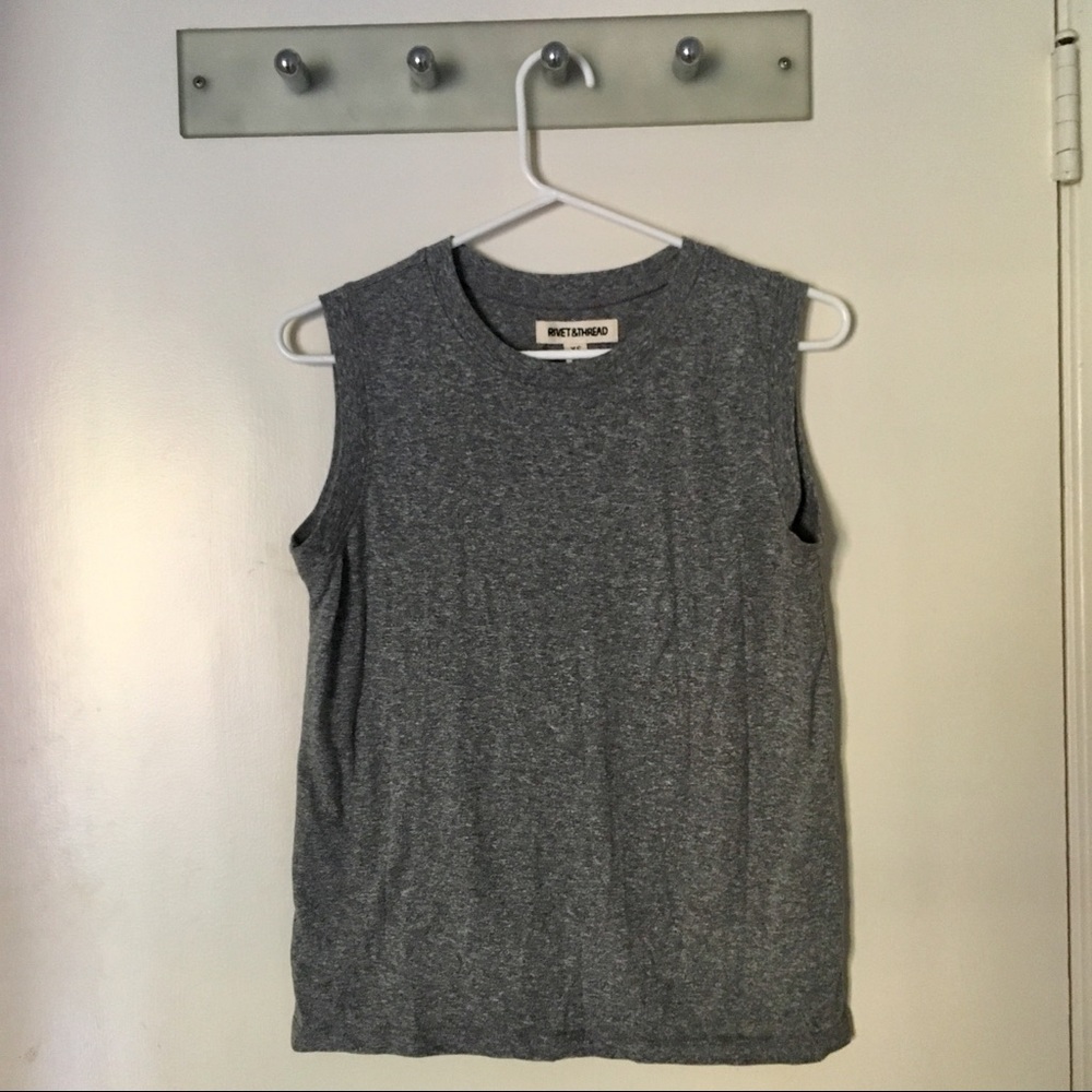 Madewell Gray Muscle Tank